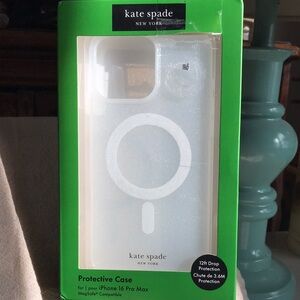 NIB~ Kate Spade Glitter Protective Case for iPhone 16 Pro Max